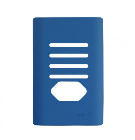 Placa p/ 4 Interruptores + Tomada 4x2 - Novara Azul Fosco